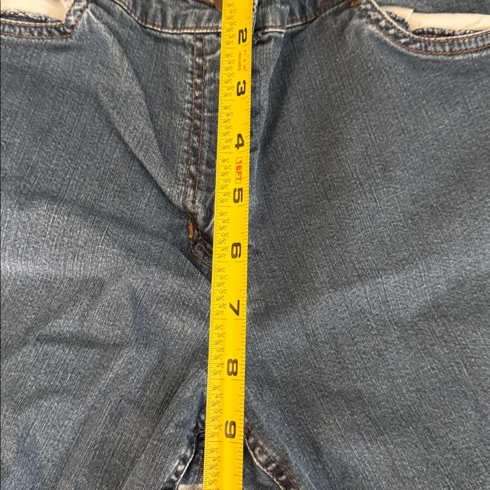 Eileen Fisher Dark Blue Straight Leg Jeans - Picture 5 of 7